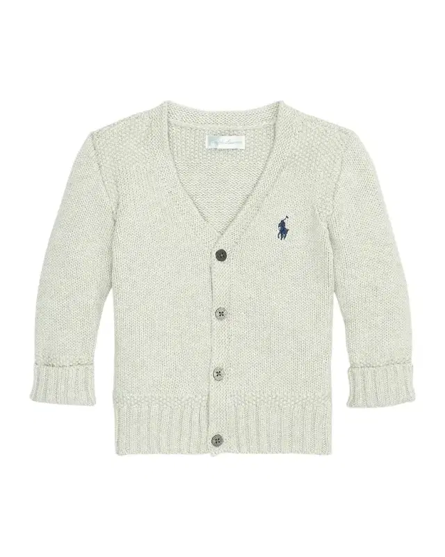 Boy 's Cotton Cardigan, Size 3M-24M