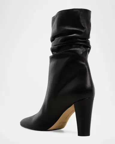 Manolo Blahnik Calasso Napa Slouchy Mid Booties | Thumbnail 4