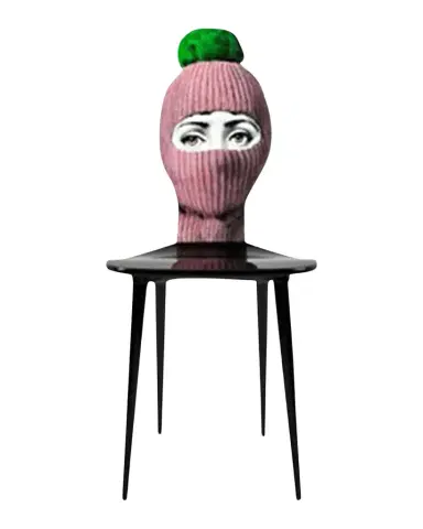 Fornasetti Chair Lux Gstaad Pink/Green Pompom | Thumbnail 1