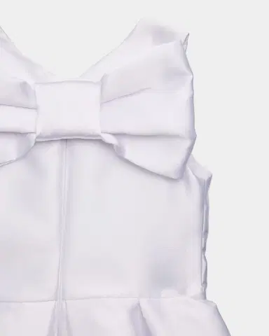 White Label by Zoe Girl's Jackie Bow Dress, Size 4-12 | Thumbnail 3 White Label by Zoe Girl's Jackie Bow Dress, Size 4-12 | Thumbnail 3