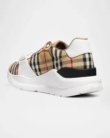 Burberry Men's Vintage Check Canvas Low-Top Sneakers | Thumbnail 6 Burberry Men's Vintage Check Canvas Low-Top Sneakers | Thumbnail 6