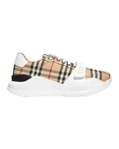 Burberry Men's Vintage Check Canvas Low-Top Sneakers | Thumbnail 1 Burberry Men's Vintage Check Canvas Low-Top Sneakers | Thumbnail 1