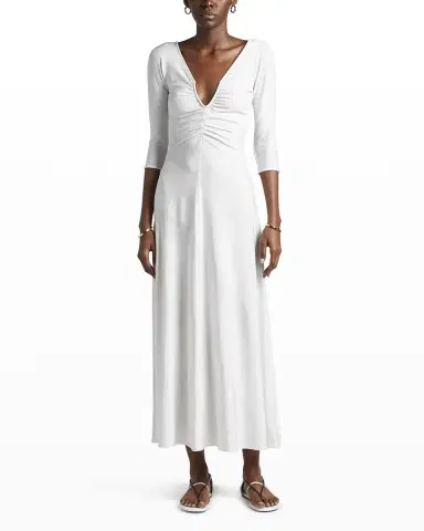 Giorgio Armani Diagonal Striped Jacquard Jersey Maxi Dress | Thumbnail 2 Giorgio Armani Diagonal Striped Jacquard Jersey Maxi Dress | Thumbnail 2