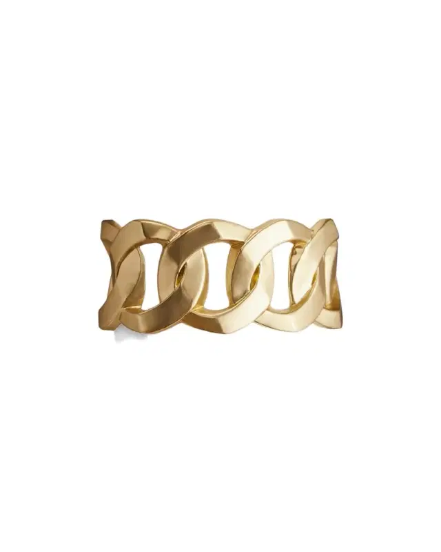 L'Objet Cuban Link 24K Gold Napkin Rings Jewels, Set of 4