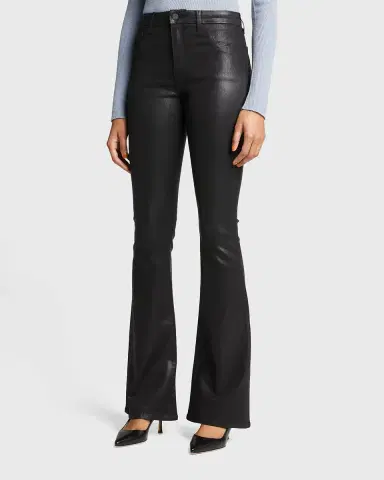 L'Agence Marty Ultra High-Rise Coated Flare Jeans | Thumbnail 4 L'Agence Marty Ultra High-Rise Coated Flare Jeans | Thumbnail 4