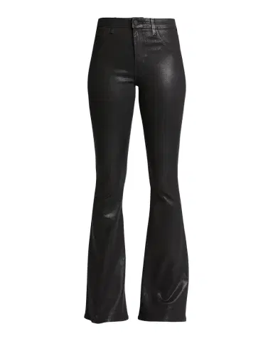 L'Agence Marty Ultra High-Rise Coated Flare Jeans | Thumbnail 1 L'Agence Marty Ultra High-Rise Coated Flare Jeans | Thumbnail 1