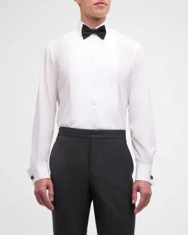 Ralph Lauren Purple Label Poplin French Cuff Tuxedo Shirt | Thumbnail 2 Ralph Lauren Purple Label Poplin French Cuff Tuxedo Shirt | Thumbnail 2