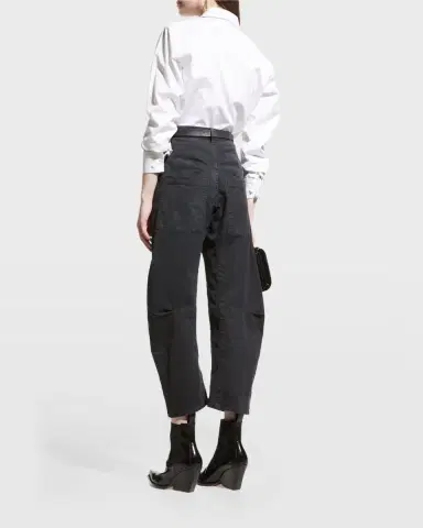 Nili Lotan Shon Mid-Rise Cropped Pants | Thumbnail 3