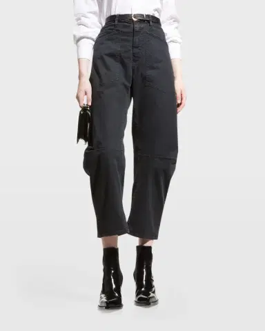 Nili Lotan Shon Mid-Rise Cropped Pants | Thumbnail 4