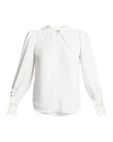 L'AGENCE Ava Lace-Cuff Blouse | Thumbnail 1