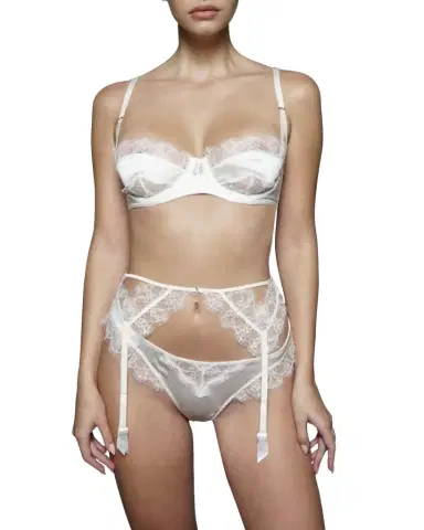 Kiki de Montparnasse Lace Inset Garter | Thumbnail 1 Kiki de Montparnasse Lace Inset Garter | Thumbnail 1
