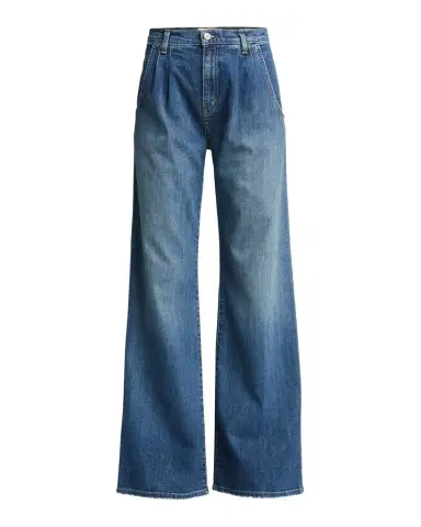 Nili Lotan Flora Pleated Wide-Leg Trouser Jeans | Thumbnail 1 Nili Lotan Flora Pleated Wide-Leg Trouser Jeans | Thumbnail 1