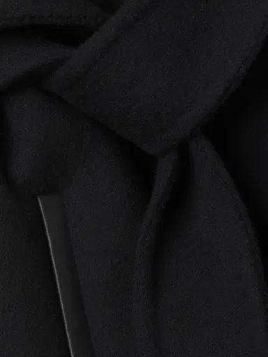 Mackage Women's Belted Light Wool Coat - Black - Size XL | Thumbnail 7