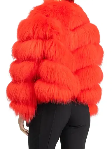 Gorski Women's Select Lamb Jacket - Red - Size Medium | Thumbnail 3
