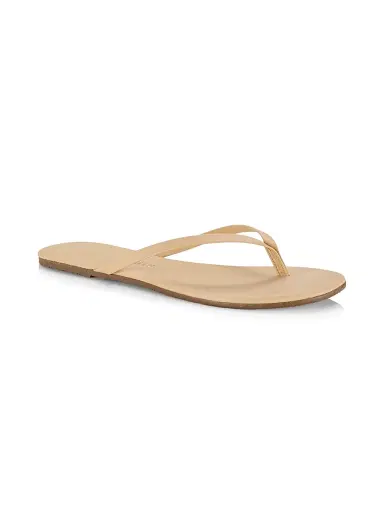 TKEES Women's Foundations Matte Leather Flip Flops - Sunkissed - Size 11 | Thumbnail 2