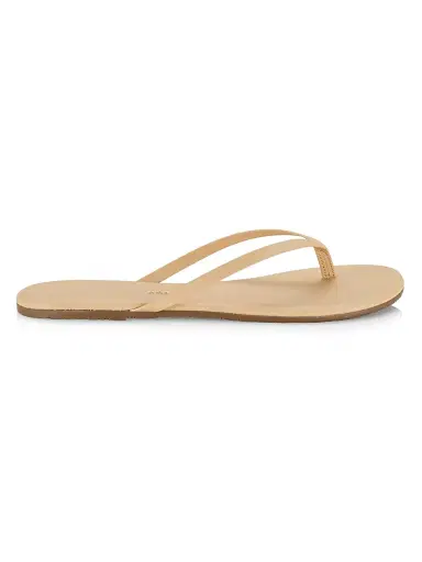 TKEES Women's Foundations Matte Leather Flip Flops - Sunkissed - Size 11 | Thumbnail 1