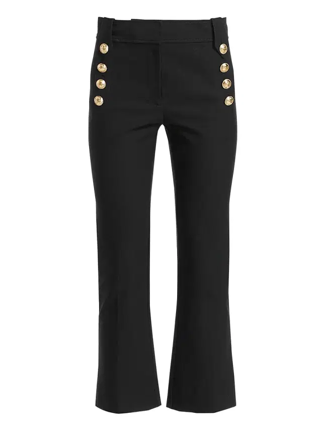 Derek Lam 10 Crosby Women's Robertson Crop Flare Pants - Black