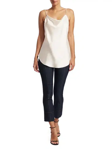 Cinq à Sept Women's Marta Silk Cowlneck Cami Top - | Thumbnail 2 Cinq à Sept Women's Marta Silk Cowlneck Cami Top - | Thumbnail 2