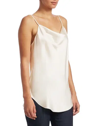 Cinq à Sept Women's Marta Silk Cowlneck Cami Top - | Thumbnail 4 Cinq à Sept Women's Marta Silk Cowlneck Cami Top - | Thumbnail 4