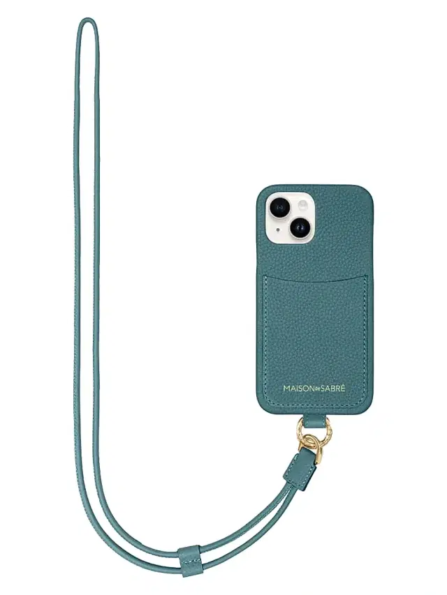 MAISON de SABRÉ Women's Sling Phone Case (iPhone 15) - Bondi Blue