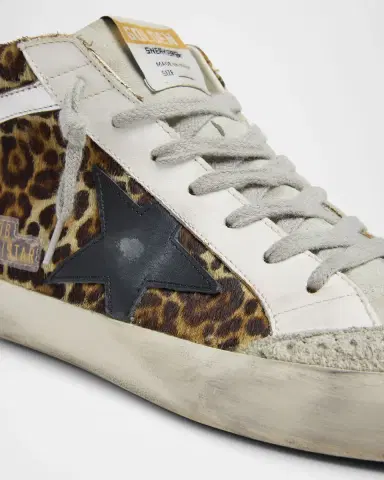 Golden Goose Mid Star Leopard-Print Leather Sneakers | Thumbnail 5 Golden Goose Mid Star Leopard-Print Leather Sneakers | Thumbnail 5