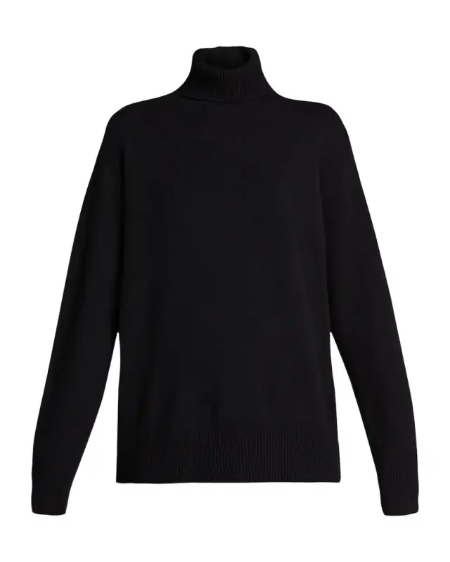 Stepny Wool-Cashmere Turtleneck Top
