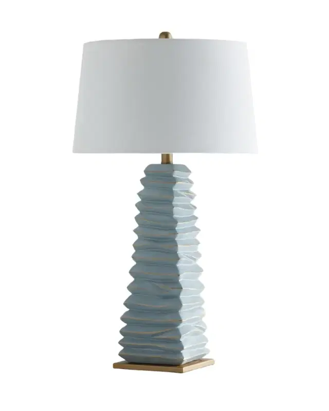 Old World Design Carley Soft Teal Table Lamp