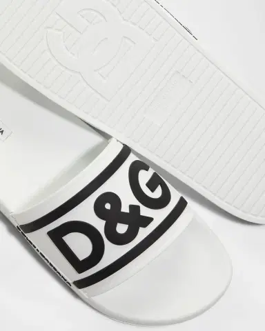 Dolce & Gabbana Men's Logo Pool Slides | Thumbnail 7 Dolce & Gabbana Men's Logo Pool Slides | Thumbnail 7
