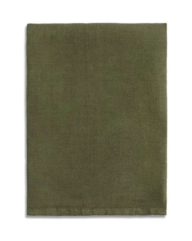 L 'Objet Linen Sateen Napkin S4 Green