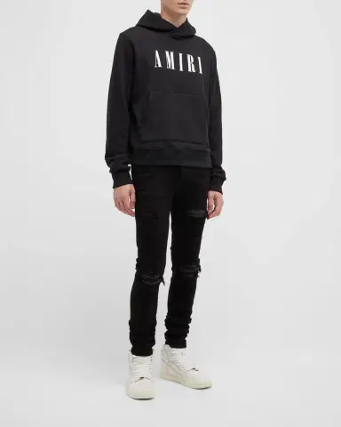 Amiri Men 's MX1 Destroyed Skinny Jeans | Thumbnail 2