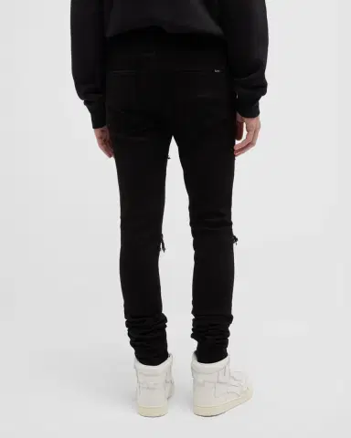 Amiri Men 's MX1 Destroyed Skinny Jeans | Thumbnail 3