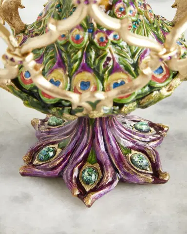 Jay Strongwater Decorative Peacock Egg | Thumbnail 4