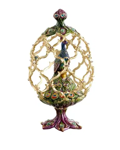 Jay Strongwater Decorative Peacock Egg | Thumbnail 1