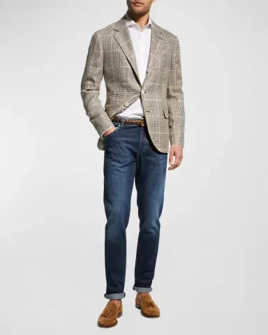 Brunello Cucinelli Men's 5-Pocket Denim Jeans | Thumbnail 2 Brunello Cucinelli Men's 5-Pocket Denim Jeans | Thumbnail 2