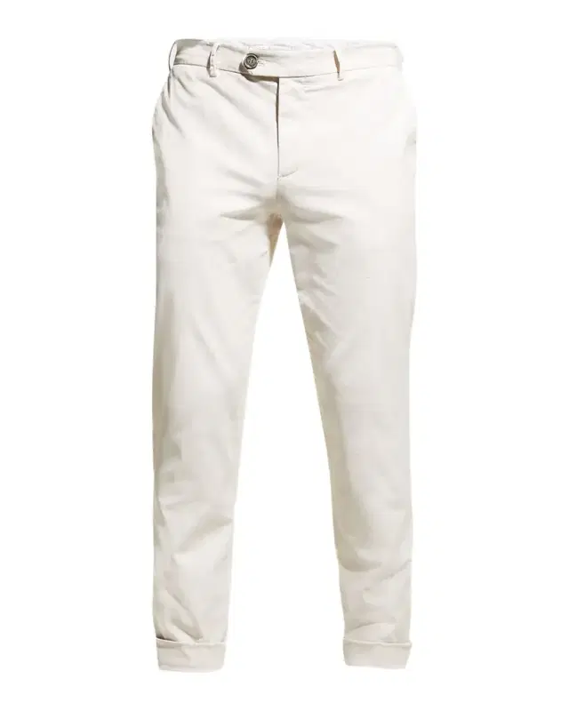 Brunello Cucinelli Men's American Pima Italian-Fit Chino Trousers
