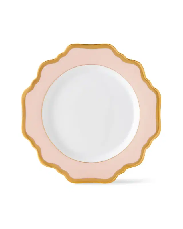 Anna Weatherley Dusty Rose Rimmed Bread & Butter Plate