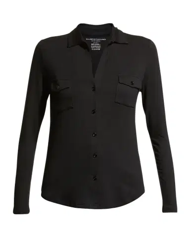 Majestic Filatures Soft Touch Button-Down Shirt with Pockets | Thumbnail 1