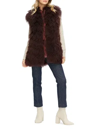 Gorski Women's Select Mongolian Goat Zip Vest | Thumbnail 5 Gorski Women's Select Mongolian Goat Zip Vest | Thumbnail 5