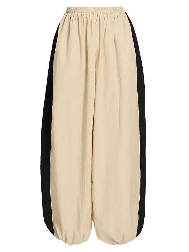 Ronny Kobo Women's Soren Oversized Track Pants - Beige