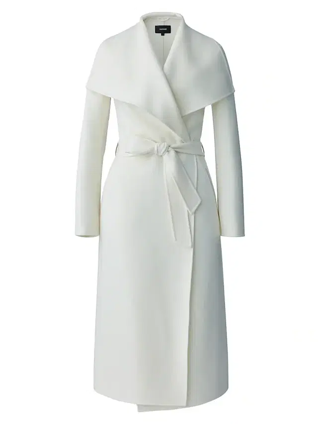 Mackage Women's Belted Light Wool Coat - Cream