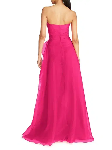 THEIA Women's Teresa Draped Tulle Gown - Zinnia - Size 16 | Thumbnail 4 THEIA Women's Teresa Draped Tulle Gown - Zinnia - Size 16 | Thumbnail 4