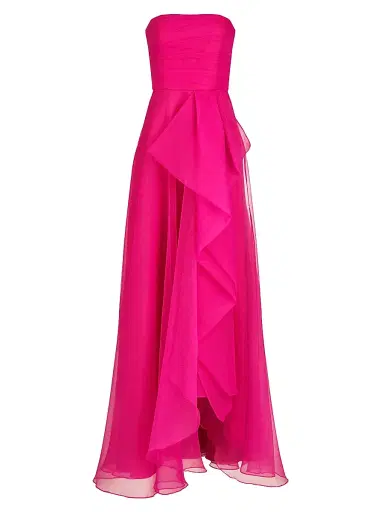 THEIA Women's Teresa Draped Tulle Gown - Zinnia - Size 16 | Thumbnail 1 THEIA Women's Teresa Draped Tulle Gown - Zinnia - Size 16 | Thumbnail 1