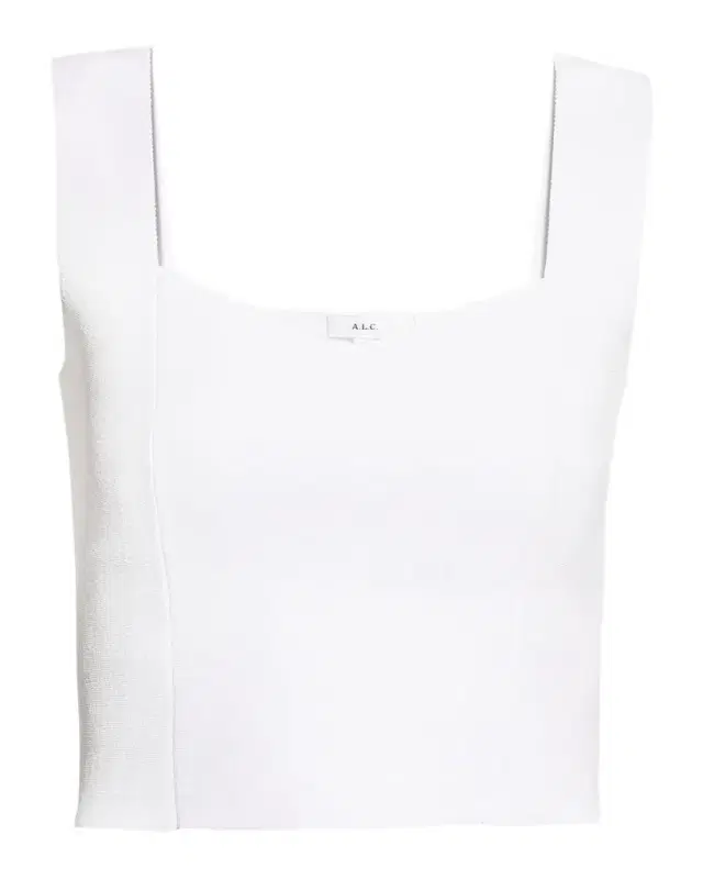 A.L.C. Jordana Seamed Cropped Tank Top