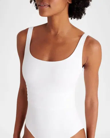 Eres Asia Scoop-Neck One-Piece Swimsuit with Waistband Detail | Thumbnail 4