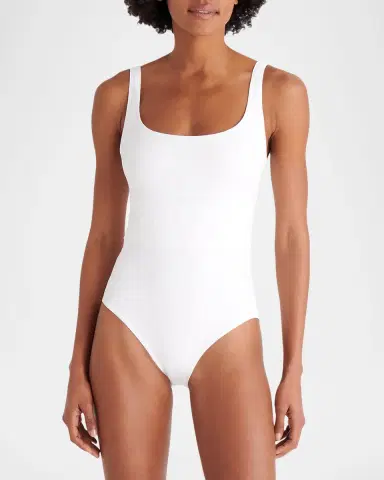 Eres Asia Scoop-Neck One-Piece Swimsuit with Waistband Detail | Thumbnail 5