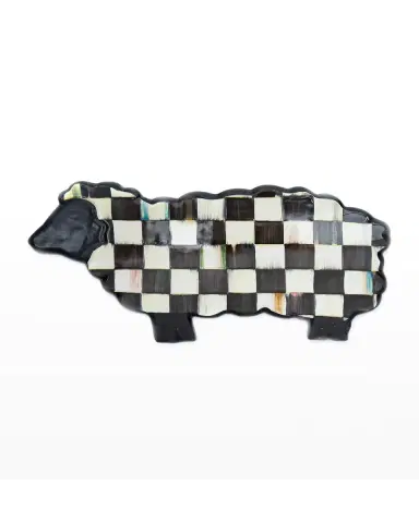 MacKenzie-Childs 13.75" Courtly Check Sheep Serving Board | Thumbnail 2