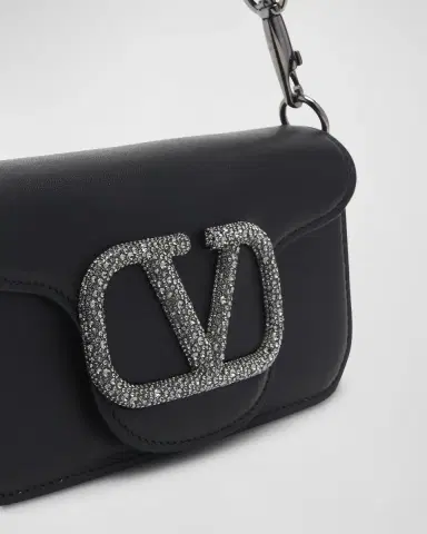 Valentino Garavani Loco VLOGO Small Calfskin Shoulder Bag | Thumbnail 5 Valentino Garavani Loco VLOGO Small Calfskin Shoulder Bag | Thumbnail 5