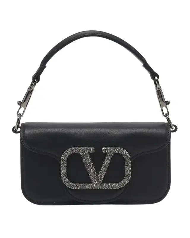 Valentino Garavani Loco VLOGO Small Calfskin Shoulder Bag