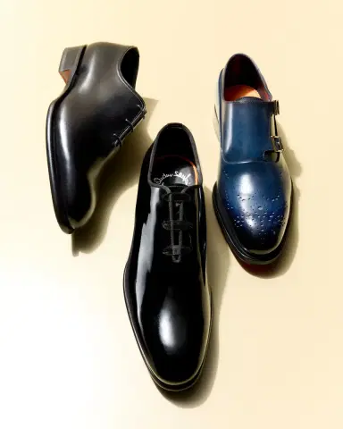 Santoni Men's Padova Patent Leather Oxfords | Thumbnail 3