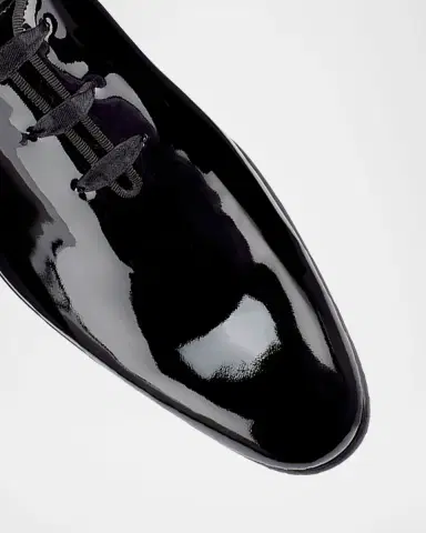 Santoni Men's Padova Patent Leather Oxfords | Thumbnail 4